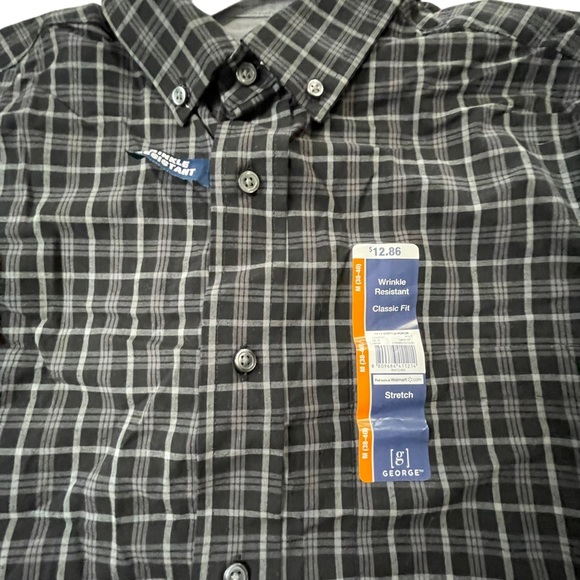 George Classic Fit LS shirt Size Medium (38-40) - Picture 6 of 9
